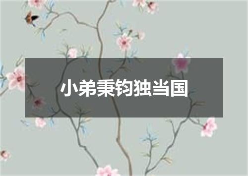 小弟秉钧独当国