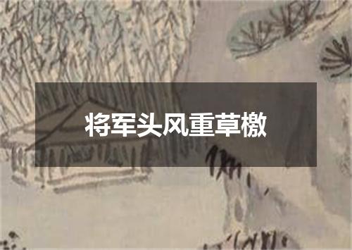 将军头风重草檄