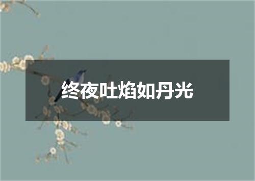 终夜吐焰如丹光