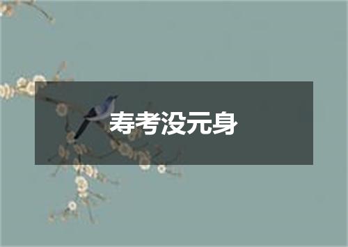 寿考没元身