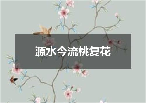 源水今流桃复花