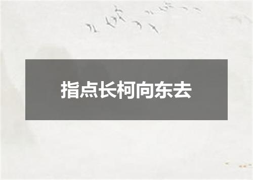 指点长柯向东去