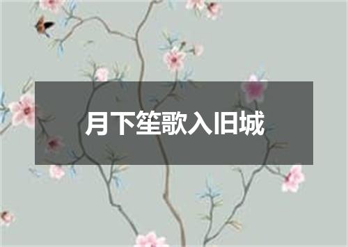 月下笙歌入旧城