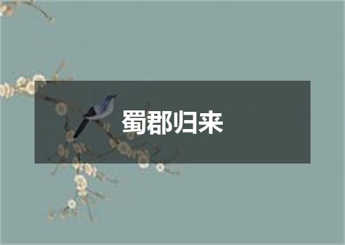 蜀郡归来