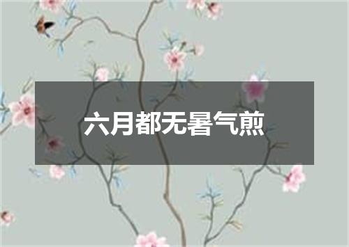 六月都无暑气煎