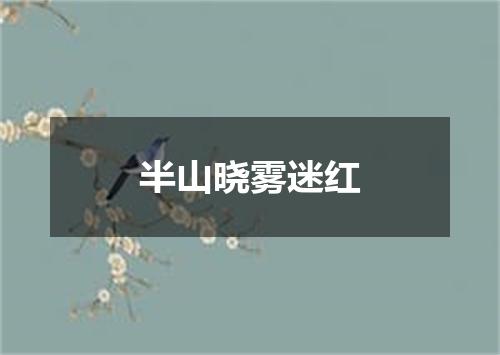 半山晓雾迷红