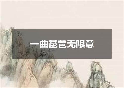 一曲琵琶无限意