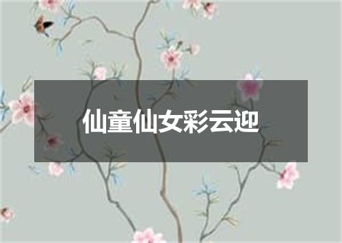 仙童仙女彩云迎