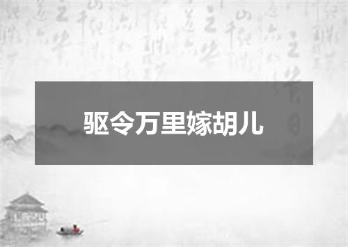 驱令万里嫁胡儿