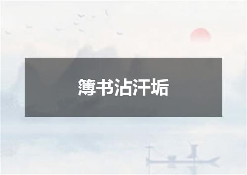 簿书沾汗垢