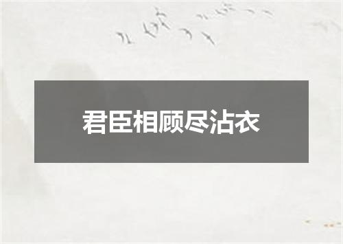 君臣相顾尽沾衣