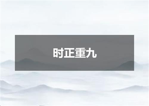 时正重九