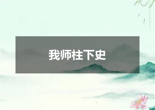 我师柱下史