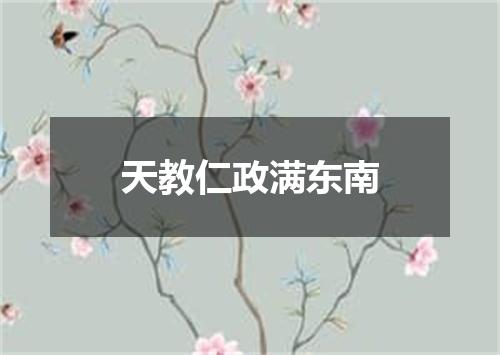 天教仁政满东南