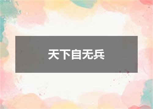 天下自无兵