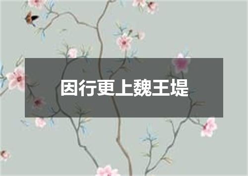 因行更上魏王堤