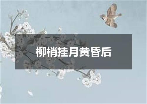 柳梢挂月黄昏后