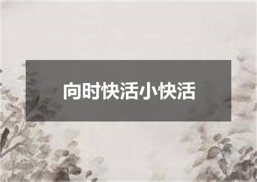 向时快活小快活