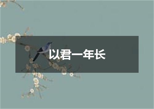 以君一年长