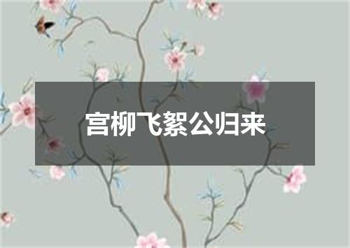 宫柳飞絮公归来