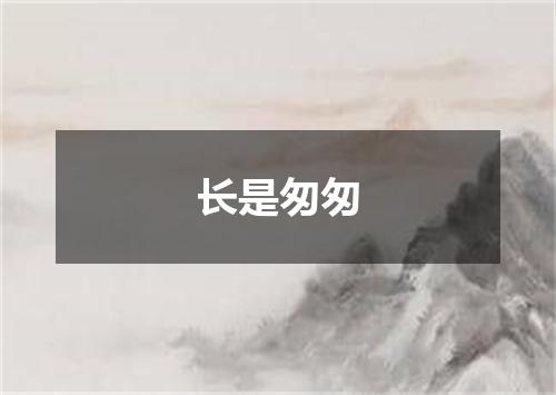 长是匆匆