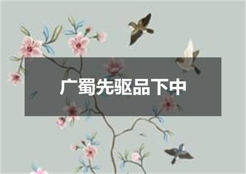 广蜀先驱品下中