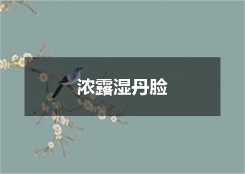 浓露湿丹脸