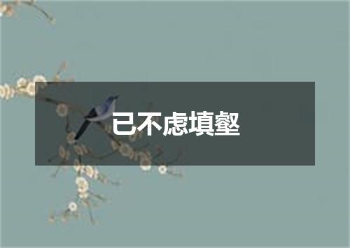 已不虑填壑