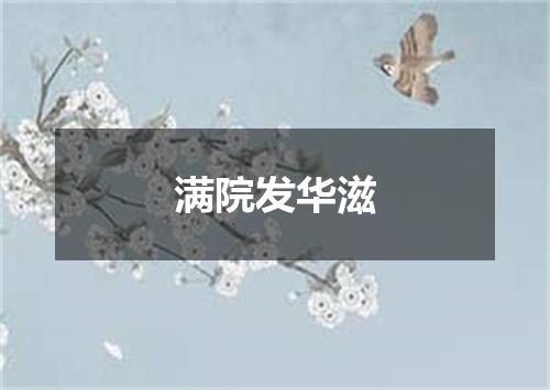 满院发华滋