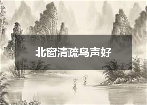 北窗清疏鸟声好