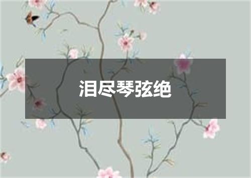 泪尽琴弦绝