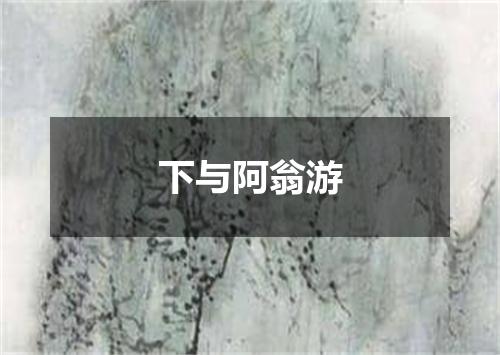 下与阿翁游