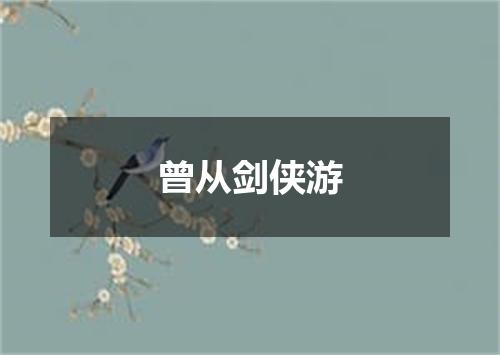 曾从剑侠游