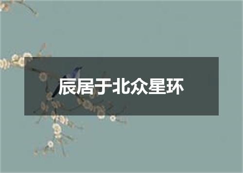 辰居于北众星环