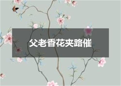 父老香花夹路催