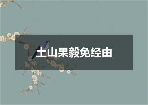 土山果毅免经由