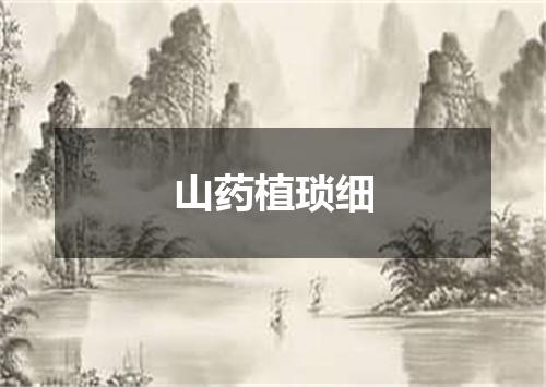 山药植琐细