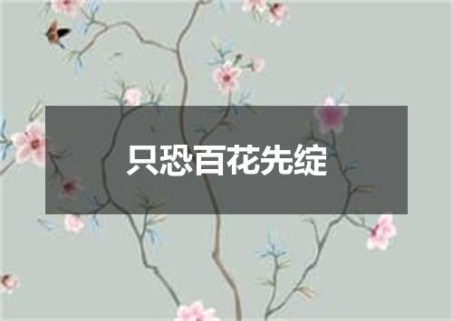 只恐百花先绽