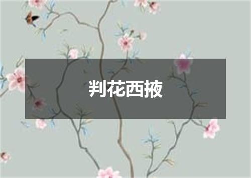 判花西掖