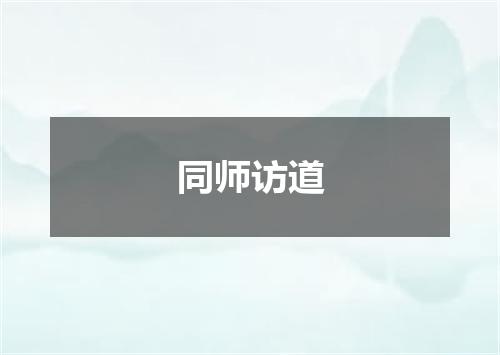 同师访道