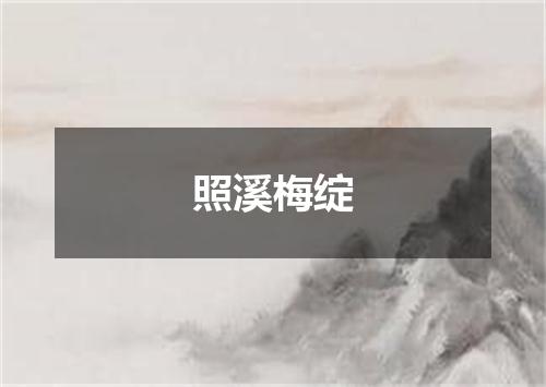 照溪梅绽