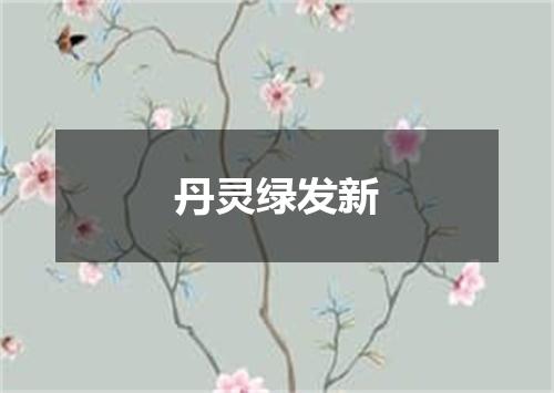 丹灵绿发新