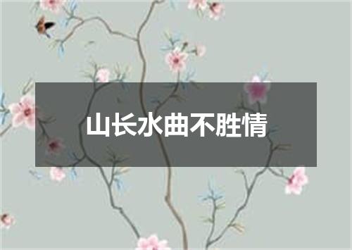 山长水曲不胜情