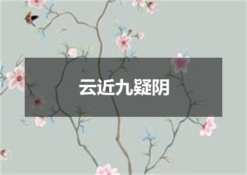 云近九疑阴