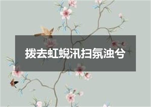 拨去虹蜺汛扫氛浊兮