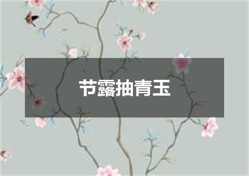 节露抽青玉