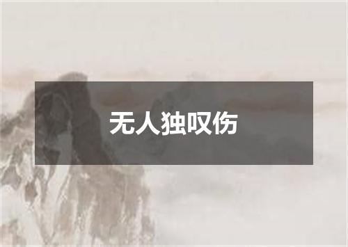 无人独叹伤