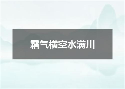 霜气横空水满川