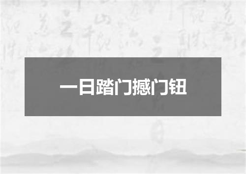 一日踏门撼门钮