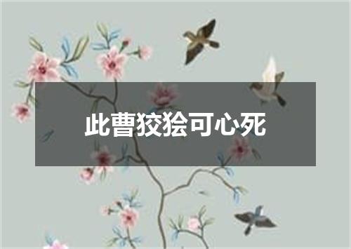 此曹狡狯可心死